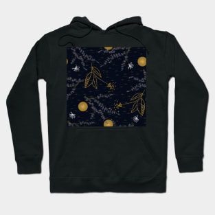 Cinese yellow dots and branches Hoodie